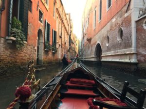 Venice gondola ride